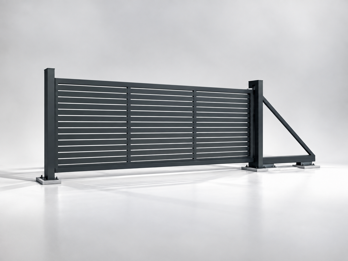 Schiebetor freitragend mit 20x80 VKR